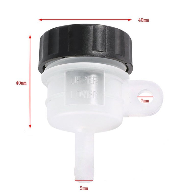 LE LEFOSSI Universal Motorcycle Foot Rear Brake Master Cylinder Tank Oil Cup Fluid Bottle Reservoir - Image 2
